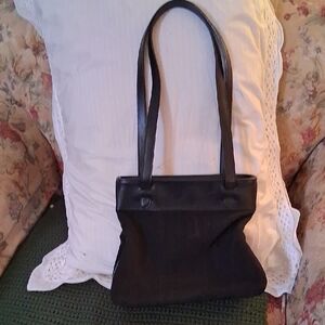 Liz Claiborne Black Shoulder Bag with Slim Straps